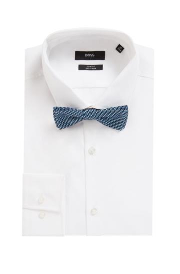 Krawaty BOSS Italian Made Bow Ciemny Niebieskie Męskie (Pl06718)